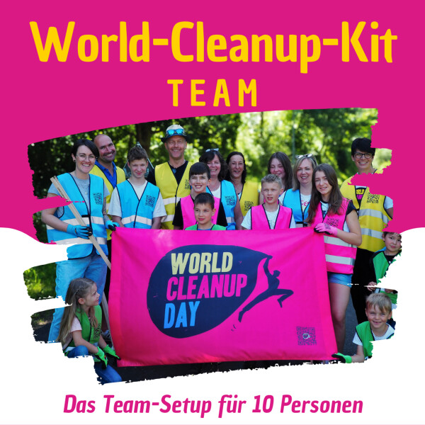 World Cleanup Kit TEAMS - Für 10 Personen - Sicher. Nachhaltig. Gemeinsam aktiv. Miniaturansicht