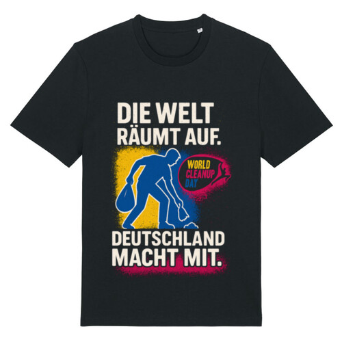 World Cleanup Day Shirt – „Die Welt räumt auf. Deutschland macht mit“ Das Statement-Shirt für alle, die mit anpacken. Miniaturansicht