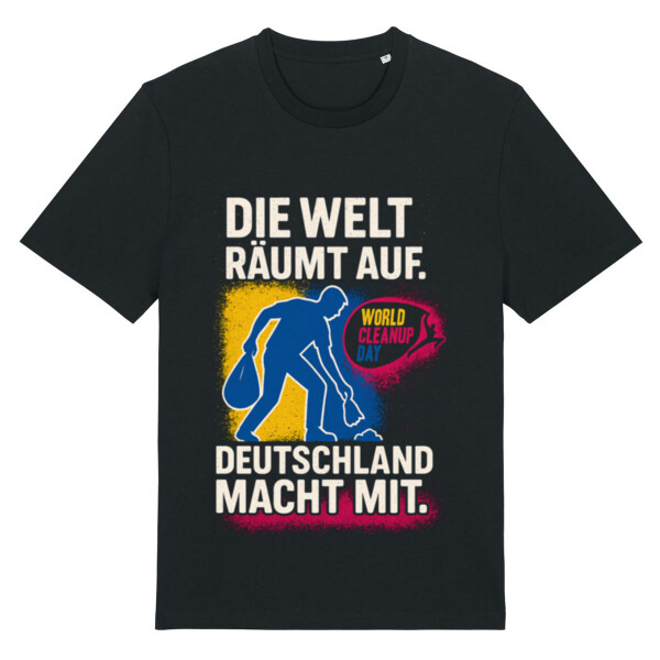 World Cleanup Day Shirt – „Die Welt räumt auf. Deutschland macht mit“ Das Statement-Shirt für alle, die mit anpacken. Miniaturansicht